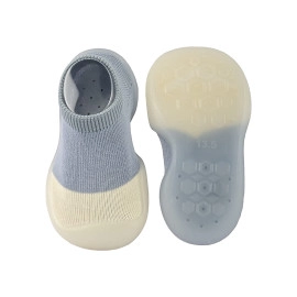 Walking Baby Sneakers Floor Socks Plain Cotton Lightweight Soft Sole Casual Anti Slippery Shoes for Party, Indoor Use