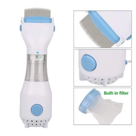 Electrical Chemical Free Head Lice Removal Comb Head Nits Capture Comb (White Color) Electrical Head Lice Comb Eggs Remover Hair Vacuums Machine for lice removed (Multi Color)