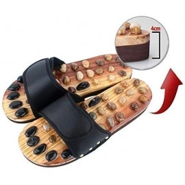 Massage Slipper Foot Massager Jade Stone Acupoint Massage Slippers Shoes Reflexology Sandals for Men and Women