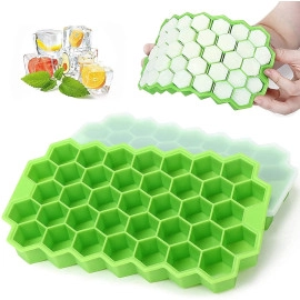 Silicon Ice Cube Mould for Freezer Silicone Ice Trays Small Cubes for Whiskey Ice Cube Tray for Fridge Tray for Bar Ice Cube Tray Mould (24 Grid Ice Tray) Multicolor