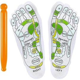 Acupressure Reflexology Socks For Women And Men | Foot Massage Sock | Relieve Tired Physiotherapy Socks With Massage Tools Foot Point Complete Illustration (FREE SIZE FITS TO ALL)