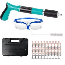 Manual Steel Nail Gun Tool, Concrete Nail Gun, Portable Mini Nail Shooting Machine with 20 Nails, Nail Wall Fixing Tool for Cement Walls (1)