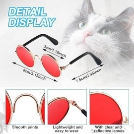 Pet Sunglasses Classic Round Shape Reflection Eye Wear UV Protection Stylish Goggles Sunglasses Ideal for Small Dogs & Cats - Multicolor (Pack of 1)