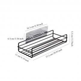 Self-Adhesive Bathroom Rack Bathroom Storage Rack, Steel Bathroom Shelf Organizer Storage, Bathroom Shelf Home and Kitchen (Long Short Self)