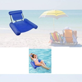 Water Hammock,Swimming Pool Beach Floating Recliner Inflatable Water Hammock Floating Bed Lounge Chair Drifter Swimming Pool Beach Float for Adult with Pump