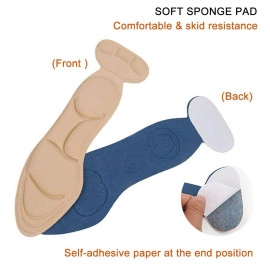 Heel Cushion Inserts Comfort Shoe Insoles Women Sponge Insoles for Heels Shoe Pads DIY Size Heel Cushion Heel Sore and Heel Spurs (Women 4.5-9.5) 1 Pair(2 PICES)