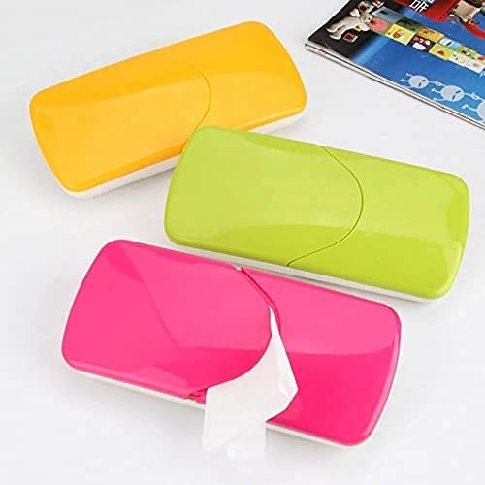 Car Tissue Box Holder Paper Case Organizer Container Storage Cover with Clip for Car Kitchen and Bathroom (Multicolor)