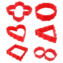 Silicone Multi Shape Made Adjustable Cake Mould Baking Tools | Magic Bake Snake Cake Mold |Made A Different Shape Cake at Home Or Kitchen Using This Cake Mould