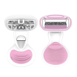 Mini Ultra Smooth Hair Removal Razor 4 Stainless Steel Blades with Aloe Vera & Vitamin E Lubrication [1 PCs, Multicolor]