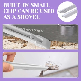 Hard Bristle Rotating Crevice Cleaning Brush, Grout Cleaner Brush, Toilet Brush, Scrub Brush for Shower Tile, Skinny Gap Cleaning Tools for Household Use, Bathroom, Kitchen 