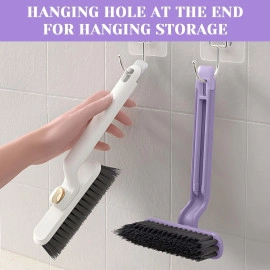 Hard Bristle Rotating Crevice Cleaning Brush, Grout Cleaner Brush, Toilet Brush, Scrub Brush for Shower Tile, Skinny Gap Cleaning Tools for Household Use, Bathroom, Kitchen 