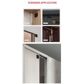 Free Automatic Door Closer, Multifunctional Automatic Door Closer, Automatically Self Closing Door with Drawstring for Internal Home Outdoor Iron Door - Random Color (Standard)