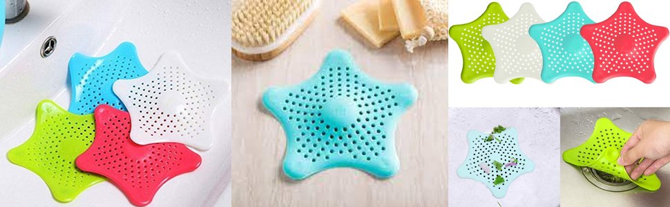 2V-BROTHERS-Starfish-Hair-Catcher-Bathroom-Drain-Strainer-Bathtub-Shower-Drain-C