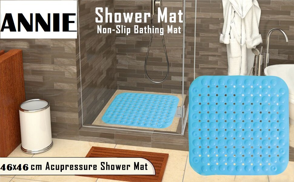 ANNIE-Anti-Slip-Bathroom-Mat-Bathtub-Bath-Shower-Mat-with-Suction-Cups-Drain-Hol