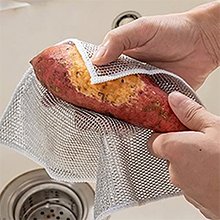 AVNISHDishWashScrubClothPadSpongeDouble-SidedStainlessSteelScrubberMultifunction