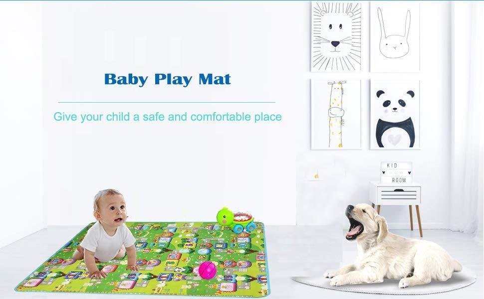 AntsonDoubleSidedWaterProofBabyPlayMatPlaymatsforKidsLargeSizeBabyCarpetPlaymatC