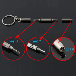 Arkriza-3-PcS-Compact-Pocket-Mini-Diy-Screwdriver-Kit-With-Keychain-For-Eyeglass