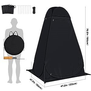 BLEQYS-Shower-Tent-Pop-Up-Privacy-Tent-Camping-Portable-Toilet-Tent-Outdoor-Camp