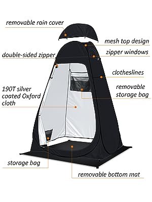 BLEQYS-Shower-Tent-Pop-Up-Privacy-Tent-Camping-Portable-Toilet-Tent-Outdoor-Camp