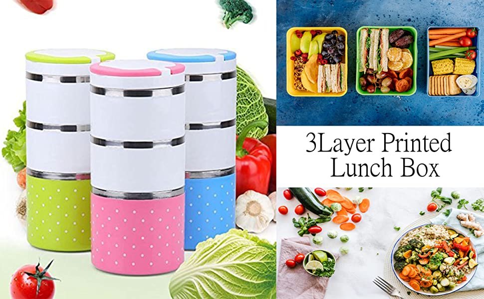 BSBDA3LayerHomioPremiumLunchBoxSetLunchBoxPicnicFoodContainerTifinHotBoxVacuumIn