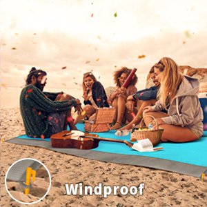 Beach-Blanket-Sandproof-Waterproof-Extra-Large-83X79-Sand-Free-Beach-Mat-with-4-