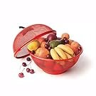 BhagwatiEnterpriseAppleShapeNetFruitsVegetablesBasketforKitchenFruitBasketwithNe