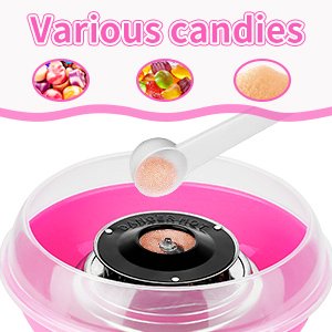 BuyntryCottonCandyMachineCandyFlossMachinewithDetachableSplashGuard10BambooStick