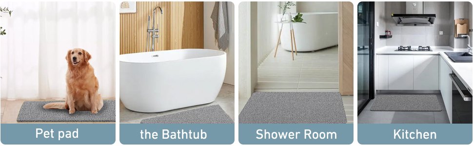 CARTSHOPPER-Soft-Textured-Bath-Mat-Non-Slip-Comfort-Bathtub-Mats-with-Drain-PVC-