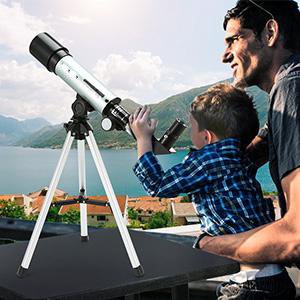 CEZO-Telescope-Zoom-90X-HD-Focus-Astronomical-Refractor-with-Portable-Tripod-Sta