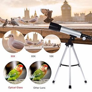 CEZO-Telescope-Zoom-90X-HD-Focus-Astronomical-Refractor-with-Portable-Tripod-Sta