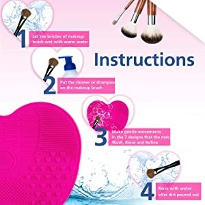 CLOSAL-Silicone-Makeup-Brush-Cleaning-Mat-Makeup-Brush-Cleaner-Cosmetic-Spa-Brus