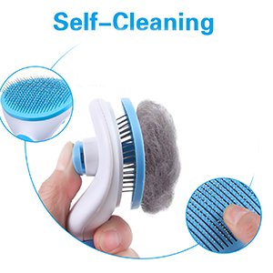 Depets-Self-Cleaning-Slicker-Brush-Pet-Grooming-Shedding-Brush-for-Dogs-and-Cats