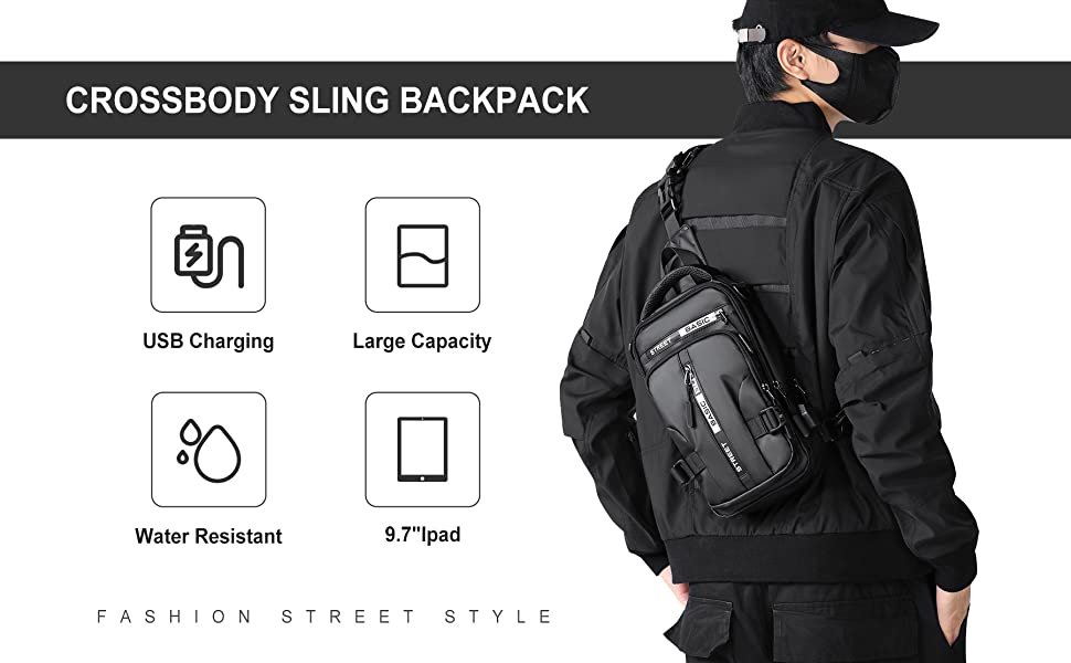 EKESHVAR-Sling-Bag-For-Men-Shoulder-Crossbody-Backpack-Waterproof-Gadget-Organiz