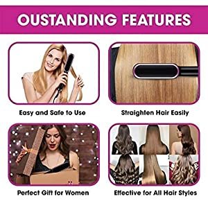 ELEXIQHairStraightenerCombBrushForMenWomenGirlsHairStraighteningandSmoothingComb