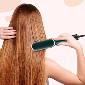 ELEXIQHairStraightenerCombBrushForMenWomenGirlsHairStraighteningandSmoothingComb