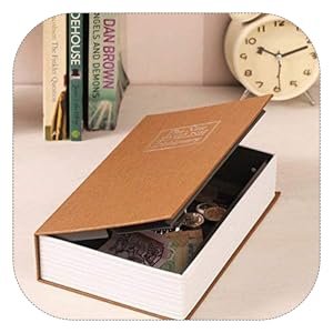 FEXMY-Hidden-Secret-Book-Safe-Vault-Box-with-2-Keys-Jewelry-Money-Cash-Box-Locke