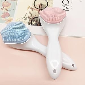 GREEMITOFaceCleansingBrushSoftSiliconeFaceWashBrushFaceScrubberManualWaterproofC