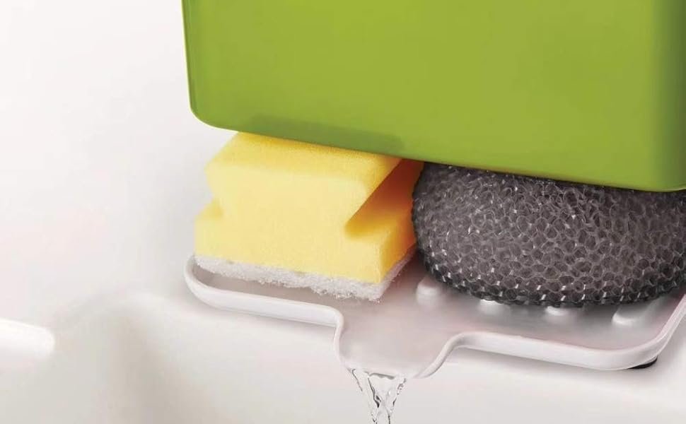 GTC-Slimline-Caddy-Tower-Kitchen-Sink-Organizer-Sponge-Holder-Dishwasher-Safe-Gr