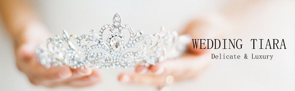 GYANSHOPPE-Queen-Crown-of-Silver-Crystal-Tiara-Crowns-for-Bridal-Women-Girls-Wre