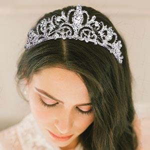 GYANSHOPPE-Queen-Crown-of-Silver-Crystal-Tiara-Crowns-for-Bridal-Women-Girls-Wre