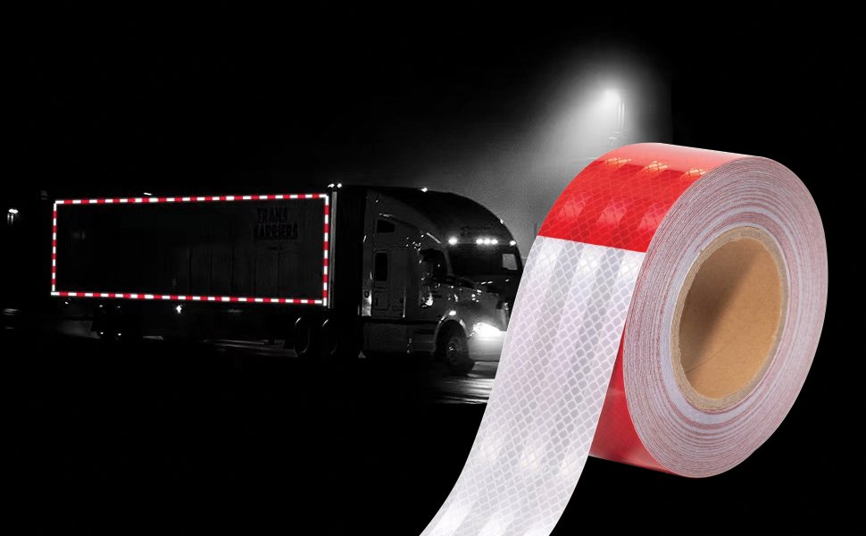 Grab-Kart-Reflective-Tape-5CM10M-Red-White-Reflective-Tape-Outdoor-Waterproof-Hi