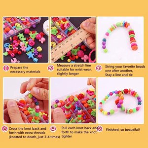 HANNEA-Girls-Bracelet-Making-Kit-Fun-and-Colorful-Beads-for-Jewellery-Making-Kit