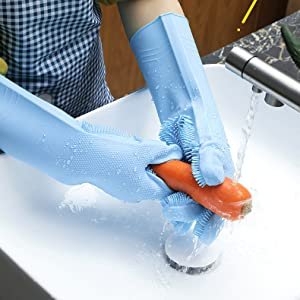 HUSB-Gloves-Magic-Silicone-Dish-Washing-Gloves-Silicon-Cleaning-Gloves-Silicon-H