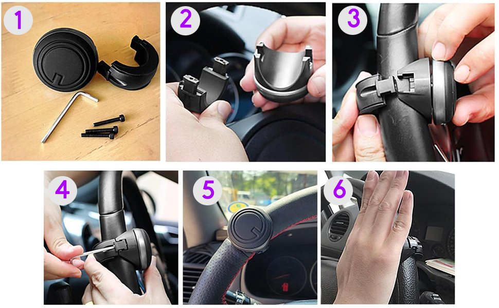 IMPRONOW-Car-Steering-Wheel-Spinner-Knob-for-All-Vehicles-DrivingTurning-Helper-