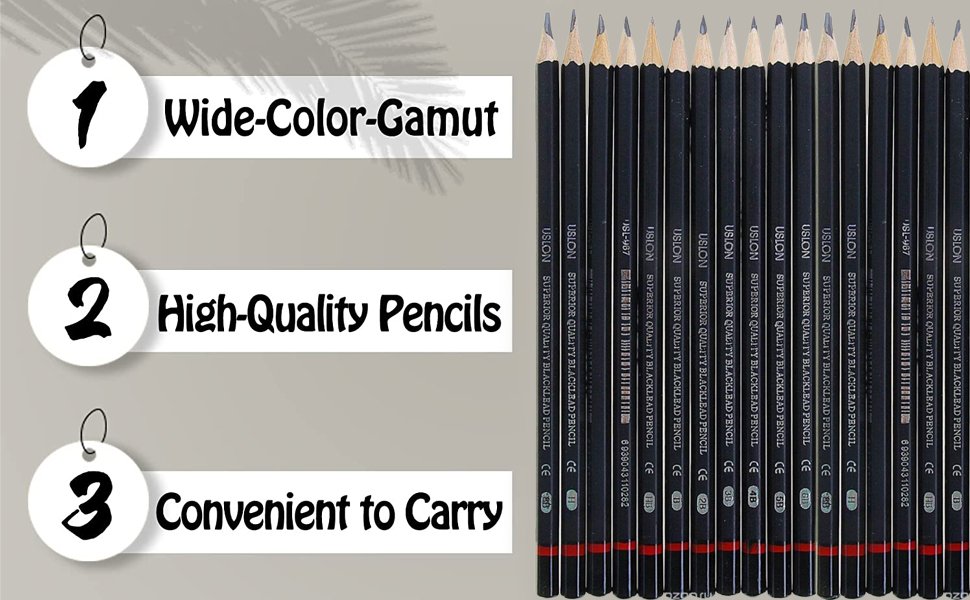 INOVERA-LABEL-12-Set-Professional-Drawing-Art-Sketch-Graphite-Pencils-With-Metal