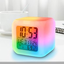 Inditradition-Plastic-Abstract-Alarm-Clock-with-7-Colour-Changing-Digital-Displa