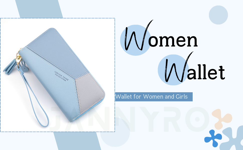 JANNYRO-Women-Wallet-Wallet-for-Women-and-Girls-Zipper-Wallets-Leather-Credit-Ca