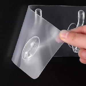 JIALTO-Hooks-for-Wall-Without-Drilling-6-Hook-Strip-2-Pack-Transparent-Wall-Moun