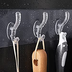 JIALTO-Hooks-for-Wall-Without-Drilling-6-Hook-Strip-2-Pack-Transparent-Wall-Moun