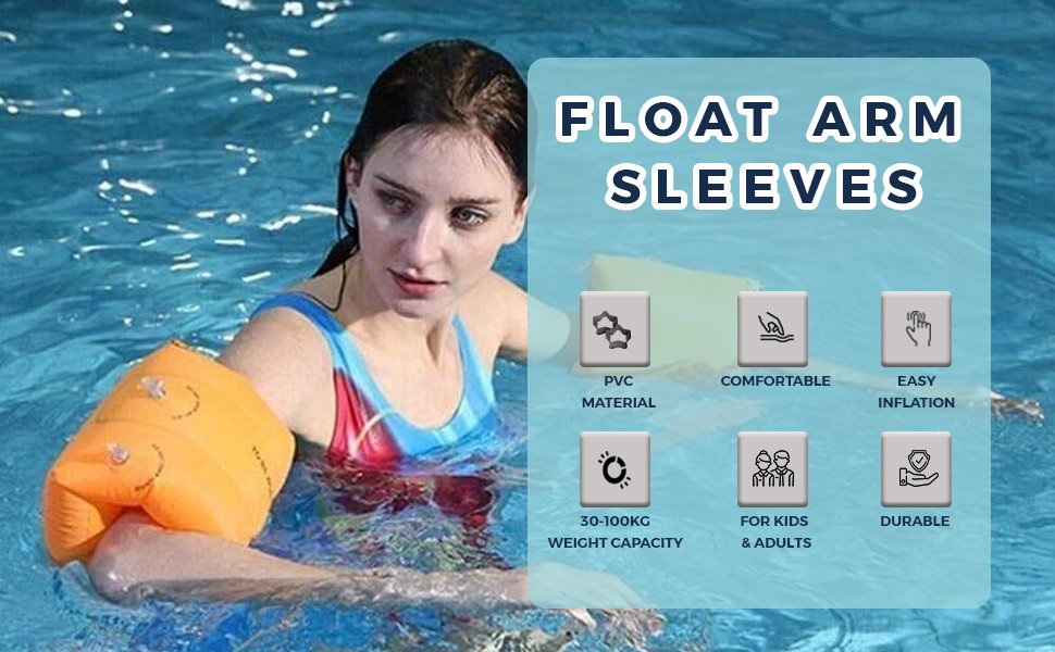 JULEX-1-Pair2pcs-Inflatable-Swim-Arm-Bands-Floatation-Sleeves-Swimming-Rings-Flo